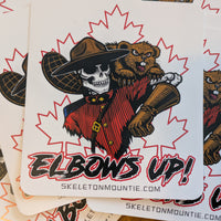Elbows Up! Sticker